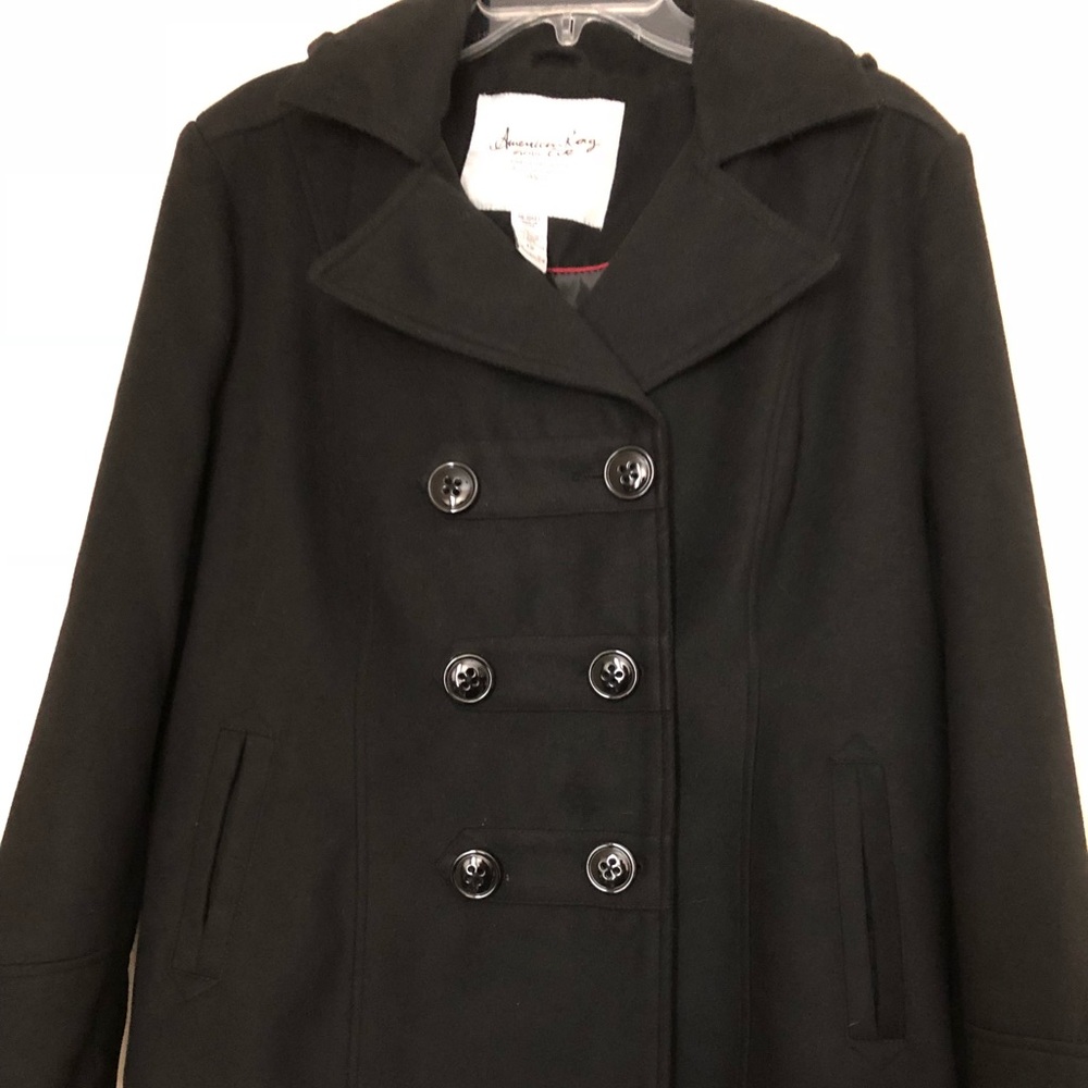 American Rag Black peacoat